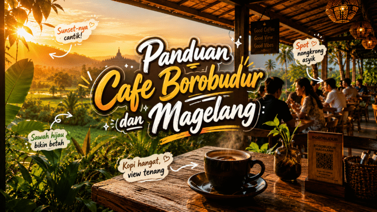 Panduan Cafe Sekitar Borobudur: Kopi, Sawah, Sunset, dan Tempat Nongkrong Asli